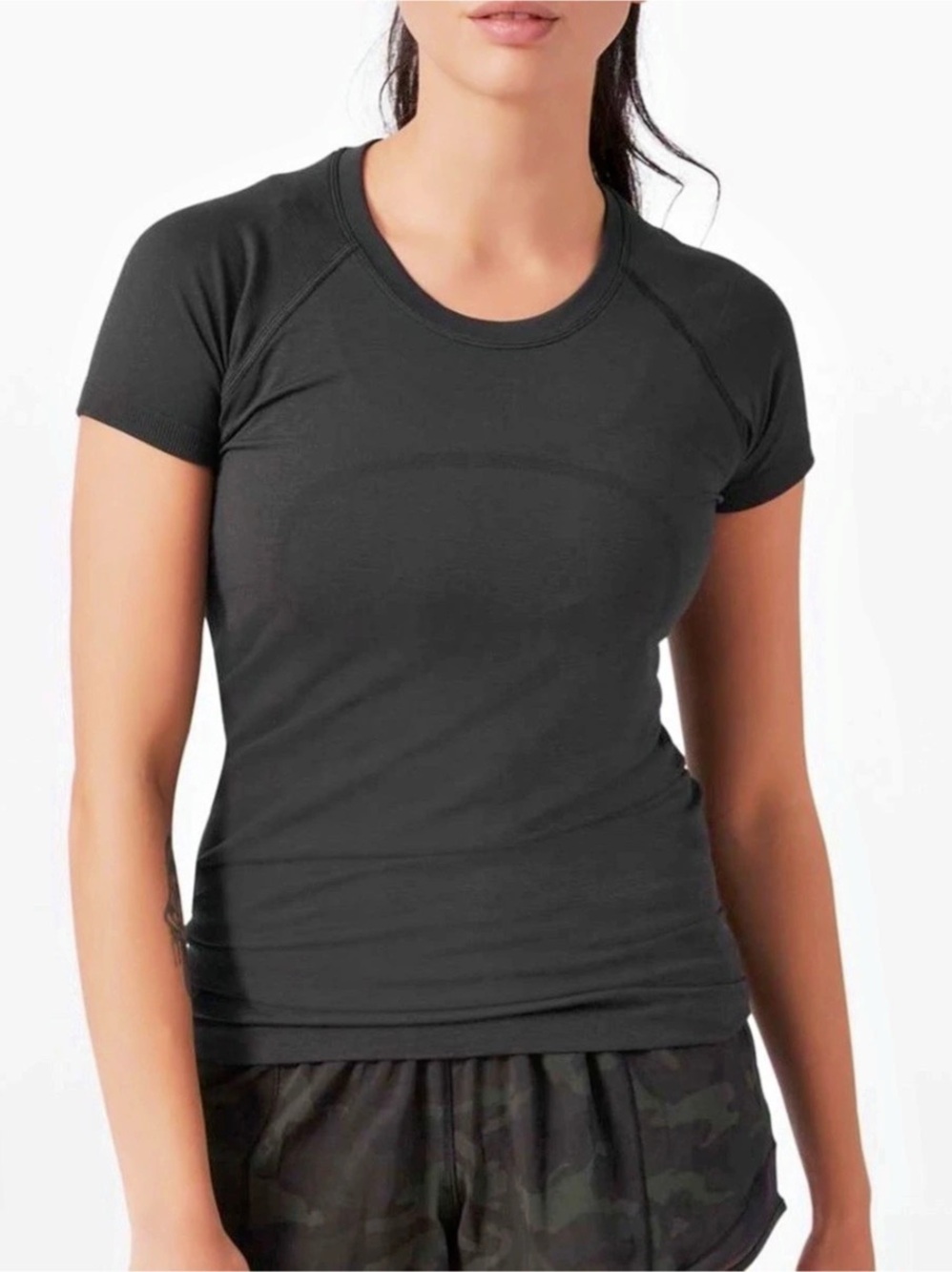 lululemon Swiftly Tech Short-Sleeve Shirt 2.0 Black Size 18 NWT